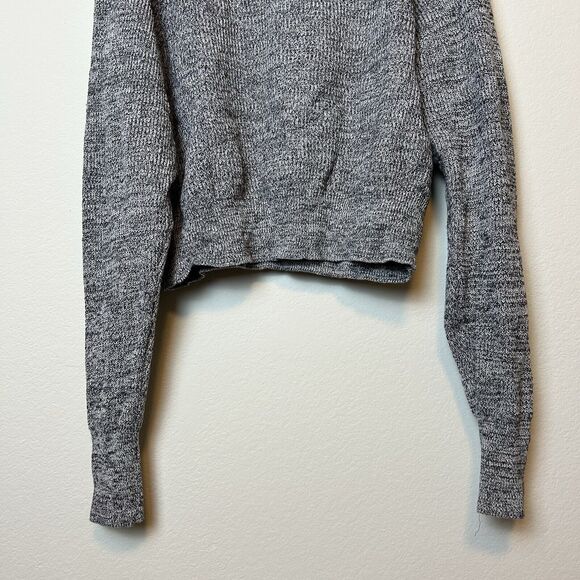 Free People Sweater Women’s M Gray Crew Neck Oversized Comfort Cabincore Casual - Picture 8 of 11